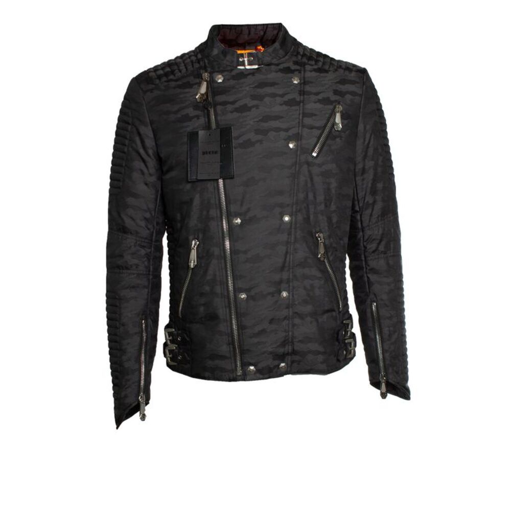 Philipp Plein, quilted biker jacket
